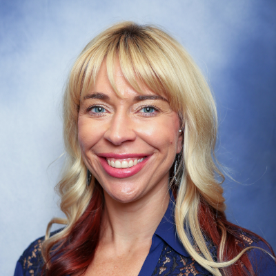 A headshot of Calyn Russ-Whitt of Hearing Health Care, Inc.