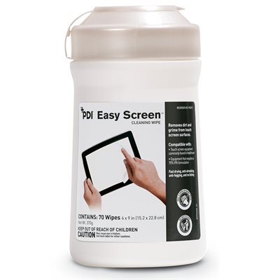PDI Easy Screen Cleaning Wipes (70/canister)