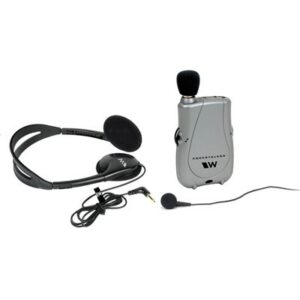 Williams Sound Pocketalker Ultra DUO with Standard Headphone + Single Mini Earbud