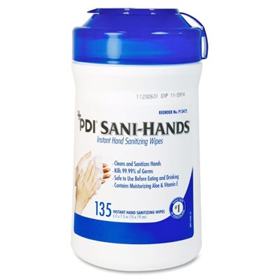 Sani-Hands Instant Hand Sanitizing Wipes (135/canister)