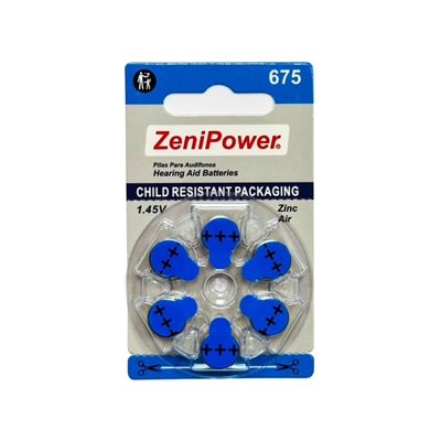 ZeniPower MF Batteries (10 cards of 6 batteries) - 675